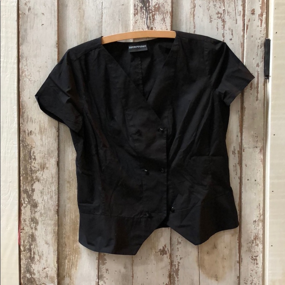 Emporia Armani waistcoat style top
